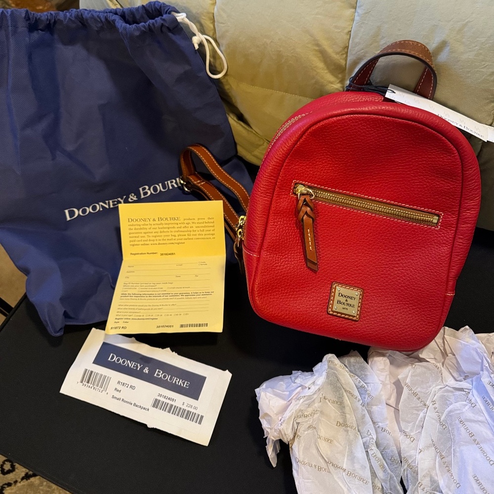 Dooney & Bourke Pebble Grain Small Ronnie Backpack